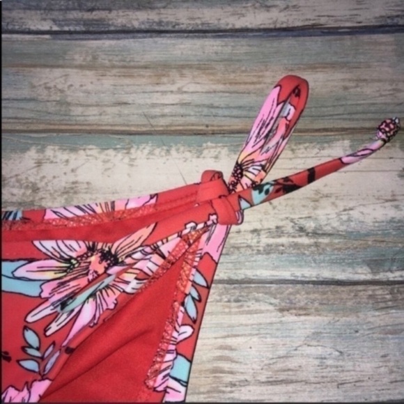 Xhilaration Orange Floral Hipster Bikini Bottoms Women’s XL - Picture 6 of 6